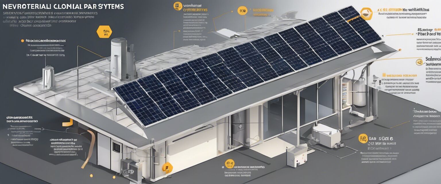 Components of a commercial solar panel system